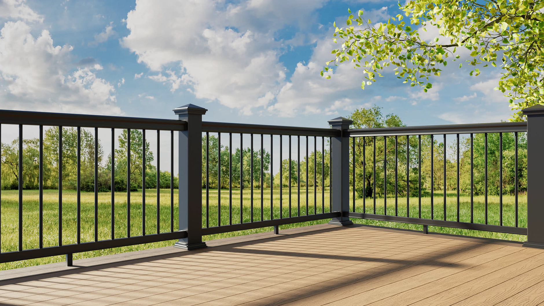 HavenView CountrySide 5 in. x 5 in. Serene Black Post Sleeve Base Moulding HavenView CountrySide 5 in. x 5 in. Serene Black Post Sleeve Base Moulding