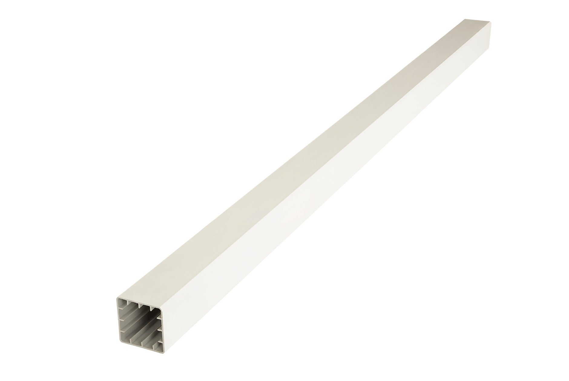 Fiberon CountrySide 5 in. x 5 in. x 45 in. Tranquil White Capped Composite Beveled Post Sleeve