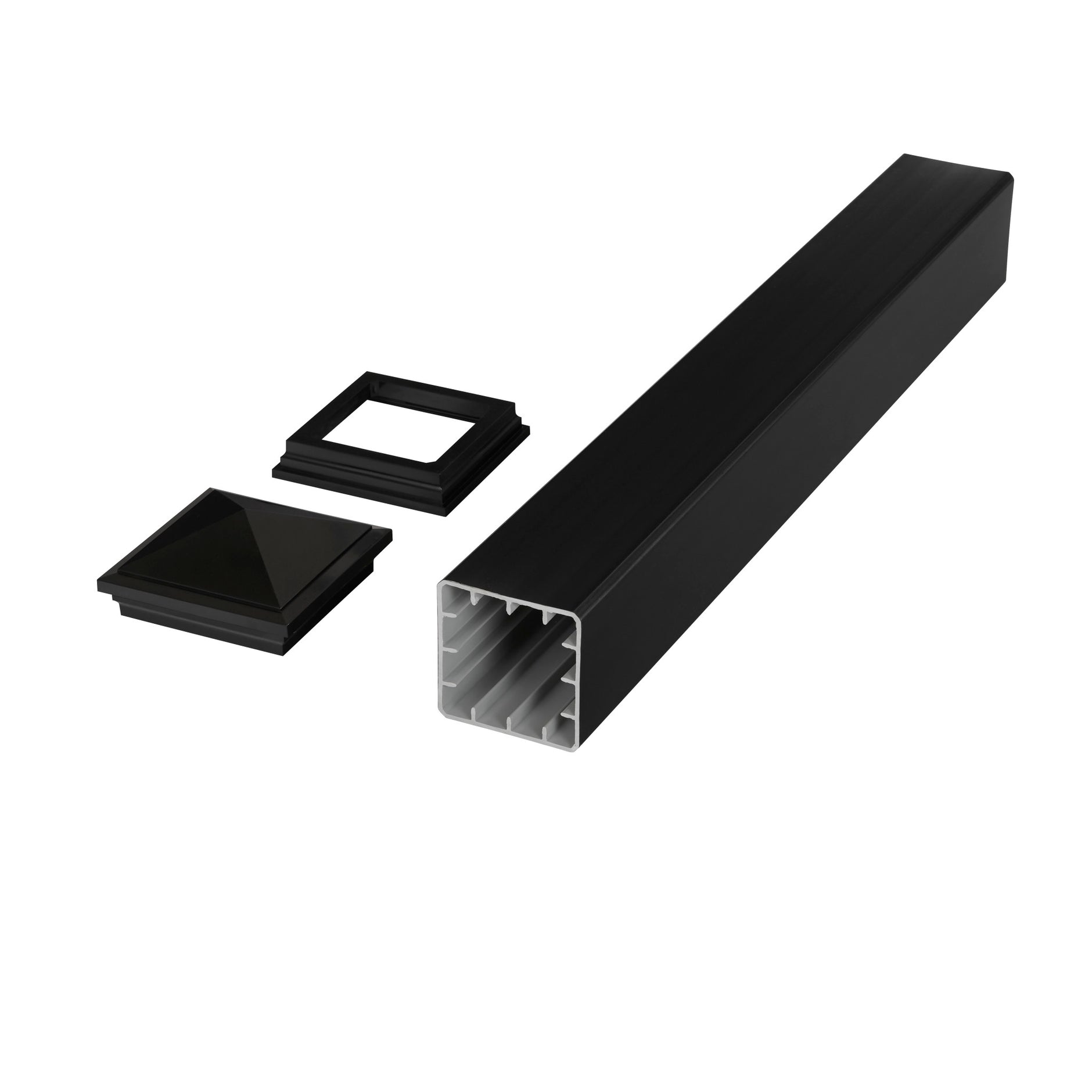 HavenView CountrySide 5 in. x 5 in. Serene Black Post Sleeve Base Moulding HavenView CountrySide 5 in. x 5 in. Serene Black Post Sleeve Base Moulding