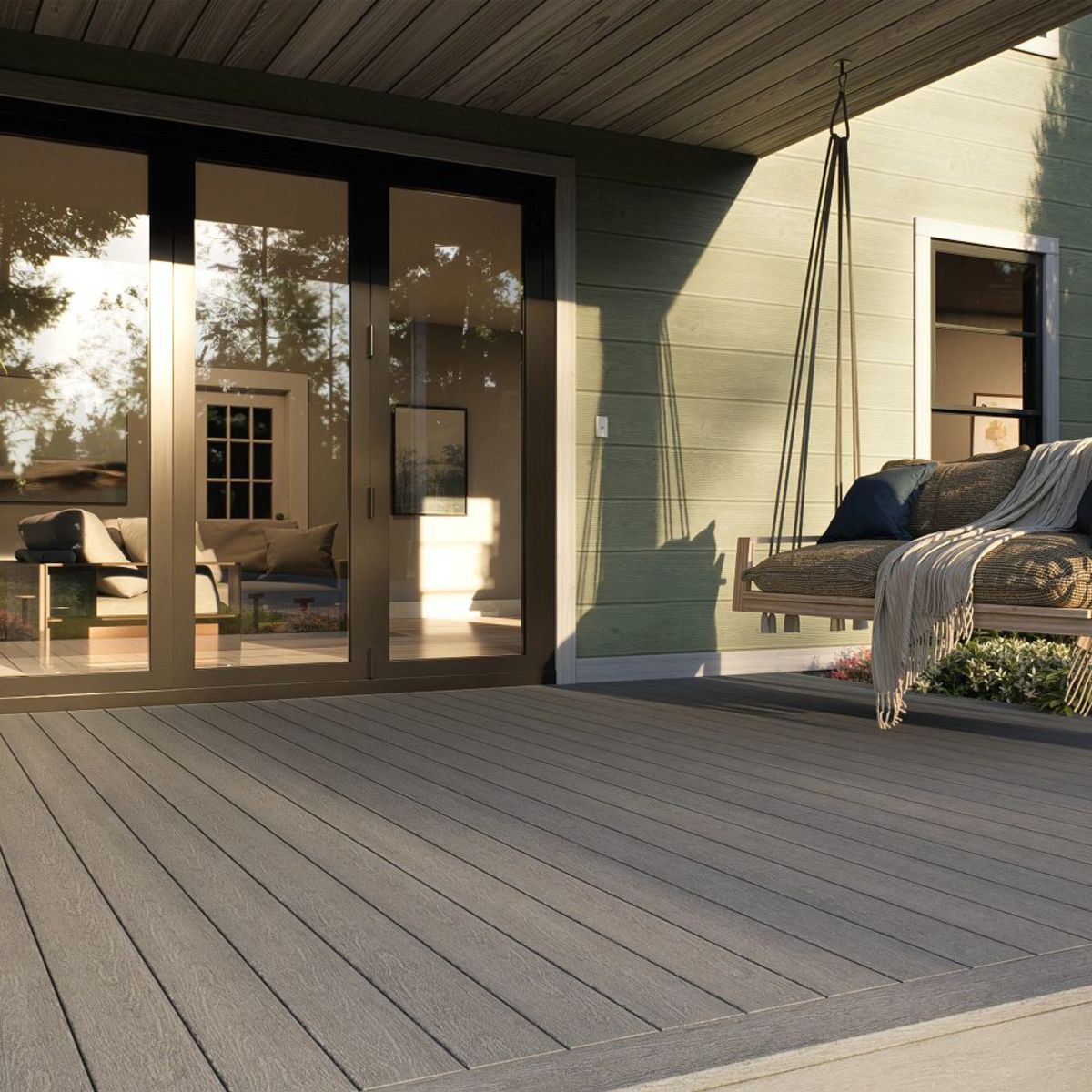 Decking designed for golden hour